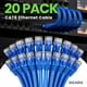 thumbnail image 2 of Gearit Cable Ethernet Cat 6 De 1,5 Pies 18 Pulgadas (Paquete De 20) - Cable De Conexión Cat6 Cable De Conexión Cat 6 Cable Cat6 Cable Cat 6 Cable Ethernet Cat6 Cable De Red Cable De Internet - Azul 1,, 2 of 5