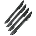 thumbnail image 1 of Protector de parachoques de puerta lateral de automóvil Unique Bargains para vehículo, furgoneta, camioneta, 4 piezas, patrón de fibra de carbono negro, 1 of 7