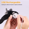 thumbnail image 5 of Intelligent Flapping Bat Cat Toys Hanging Interactive Cat Toys with 3 Modes USB Rechargeable Kitty Play Chase Toy Automatic Beating Wings Cat Toys with Sound for Indoor Cats Self Play, 5 of 7