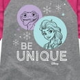 thumbnail image 3 of Frozen 2 - Be Unique - Toddler And Youth Girls Raglan Graphic T-Shirt, 3 of 4