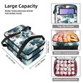 thumbnail image 3 of Christmas Double Layered Insulated and Refrigerated Large Capacity Lunch Bag with Two Compartments - 7.1x11.4x16.1 Inches - Hand Carry Lunch Bags, 3 of 6