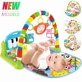 thumbnail image 2 of Baby Music Activity Gym Rug Play Mat Newborn Carpet Pedal Piano Keyboard Infant Fitness Rack Playmat Crawling Game Pad Toys Gift, 2 of 9