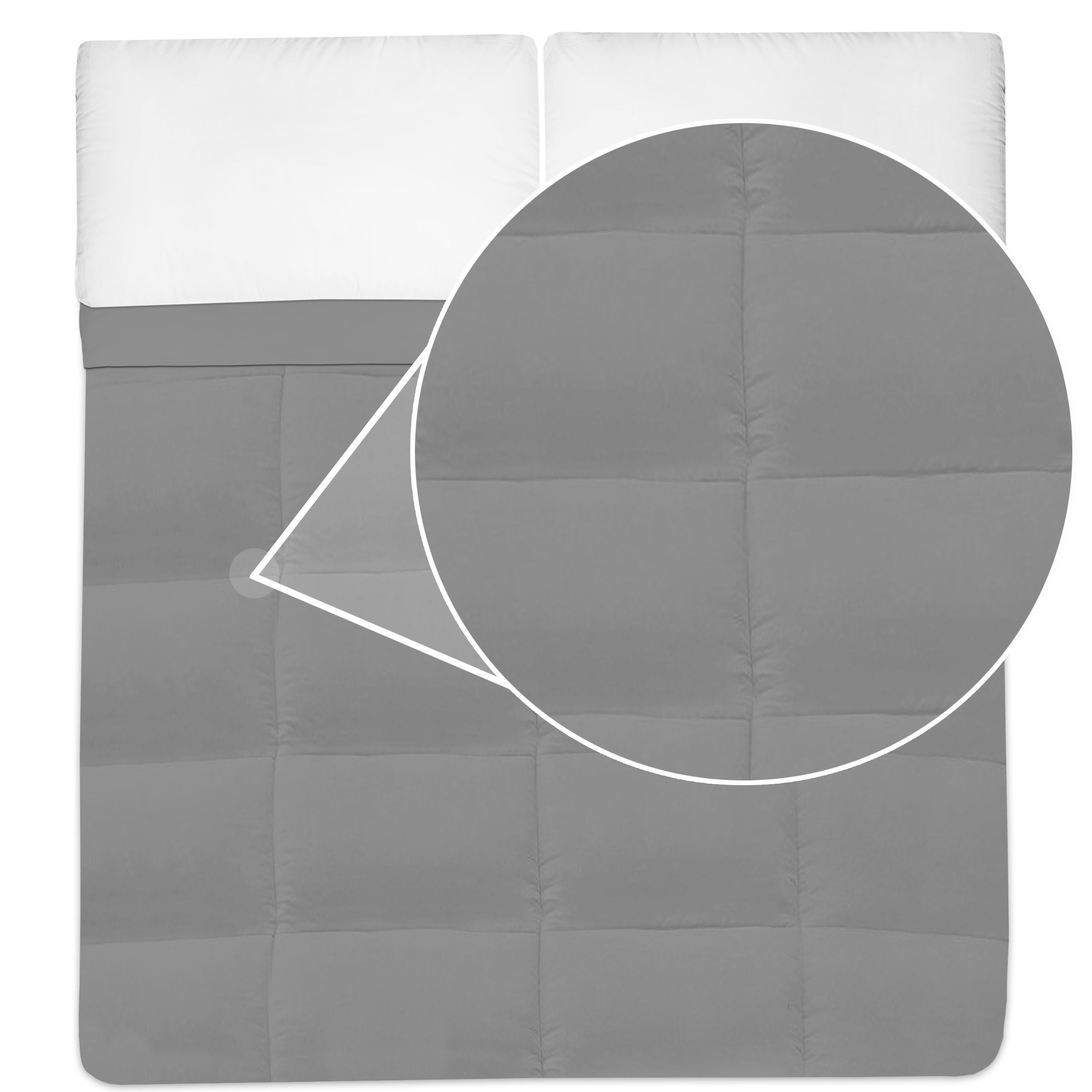 Down Alternative Polyester Box Stitch Microfiber Comforter - King