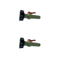 thumbnail image 2 of relayinert IBC Container Plastic Faucets Reservoir on/off Control Connectors Fittings Barrels Accessory Replacing Parts Straight 32mm 2PCS, 2 of 6