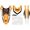 Orange, variant on Factory Effex Universal Trim Kits Blue 17-50220