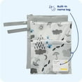 thumbnail image 4 of Goldbug 2 Pack Wet Dry Bags, Daycare Essential Water-Resistant Bags for Baby,  Unisex Cloud Print, 4 of 8