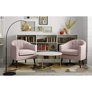 Adore Decor Ivey Accent Chair, Pink