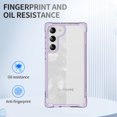 thumbnail image 6 of Allytechgroup Crystal Clear Case for Samsung Galaxy S23, Support Wireless Charging Military Grade Drop Protection Non-Yellowing Anti-Fingerprint Protective Cover Case, Purple, 6 of 8