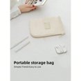thumbnail image 3 of Portable White Electronic Organizer Bag, Travel Data Cable Headphone Power Bank Digital Accessories Storage Pouch, 3 of 7
