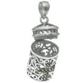 thumbnail image 2 of Queenberry Sterling Silver Locket with Red Cubic Zirconia Cross Pendant Rolo Chain Necklace, 16" + 2" Extender, 2 of 2