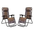 thumbnail image 1 of Caravan Canopy Infinity Zero Gravity Steel Frame Patio Deck Chair (2 Pack), 1 of 6