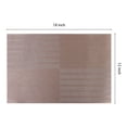 thumbnail image 4 of Unique Bargains Set of 6 Placemats for Kitchen Dining Table Decor Sand 18x12in, 4 of 7