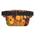 thumbnail image 3 of Honeii Autumn Bouquet Pumpkin For Thanksgiving Print Square Double Layer Waist Bag,Waist Belt Bag Fashion Fanny Women and Men,For Travel Running Hiking Walking, 3 of 9