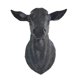 thumbnail image 4 of Escultura de pared con forma de animal Macarena jarrón decorativo cabeza de ciervo negro, 4 of 8