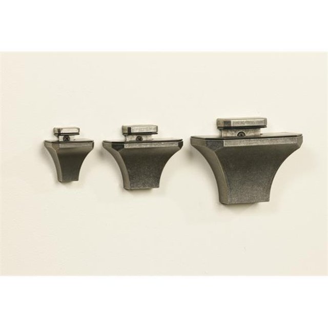Amore Designs GCEDI45SB Diamond Silver Large Medium Shelf Bracket