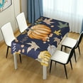 thumbnail image 7 of SKYSONIC Thanksgiving Pumpkin Tablecloth Waterproof Washable Polyester Square Table Cover Durable Tablecloth for Kitchen Dining Table Party Decor (60 X 60 Inch), 7 of 7