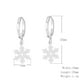 thumbnail image 2 of Fiudx Hermosos Pendientes de Gancho con Forma de Corazón de Melocotón y Copo de Nieve., 2 of 5