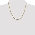 thumbnail image 2 of Leslie's Real 14kt Yellow Gold 1.6mm Diamond Cut Open Franco Chain; 20 inch; for Adults and Teens; for Women and Men, 2 of 5