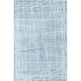 thumbnail image 1 of Bashian R129-LBL-6X9-HG312 Greenwich Collection Geometric Contemporary Wool & Viscose Hand Tufted Area Rug, Light Blue - 5 ft. 6 in. x 8 ft. 6 in., 1 of 2