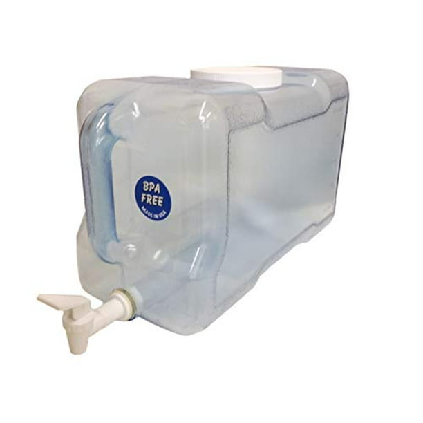 AquaNation BPA-Free 2 Gallons Réutilisables de Qualité Alimentaire Sûr Tritan Bouteille d'Eau en Plastique Étanche Contenant de la Pichet de Gallons avec Poignée - Fabriqué aux États-Unis