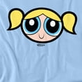 thumbnail image 2 of The Powerpuff Girls Bubbles Face Women's T Shirt, Light Blue, Large, 2 of 5