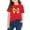 F379-Red, variant on hengsof Kids Crewneck Short Sleeve Graphic Tees Cute Print Shirts Cotton Summer Outfits