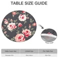thumbnail image 6 of Pioneer Flower Floral Print Pattern Round Fitted Tablecloth with Elastic Edge,Dining Table Cover Waterproof,Outdoor Round Tablecloth for Camping,Dining,Indoor and Outdoor, 6 of 7