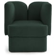 thumbnail image 5 of Meridian Furniture Marcel Boucle Fabric Upholstered Accent Chair in Rich Green, 5 of 7