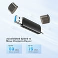 thumbnail image 5 of KEXIN 64GB USB 3.0 Flash Drive, OTG Type C Thumb Stick, 2-in-1 Portable Photo Stick for Android Phone and Computers, 5 of 7