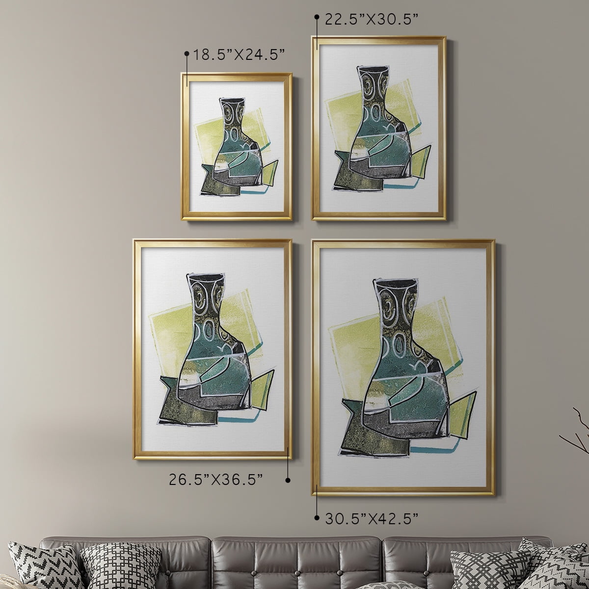 Jubilee Jugs I Premium Framed Print, in Gold, Black, or Silver - Ready to Hang