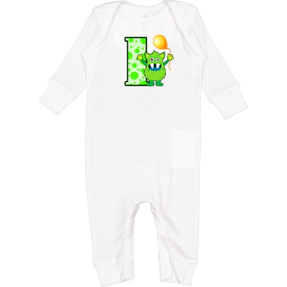 Inktastic 1st Birthday Monster Baby Romper Coveralls