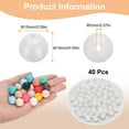 thumbnail image 2 of Uxcell 40Pcs Perlas de Silicona de 15mm Perlas de Silicona a Granel para Bolígrafos Redondas Sueltas para Llaveros Pulseras Collares Manualidades DIY, 2 of 6