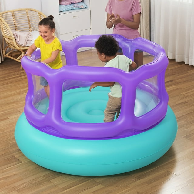 Brincolin Infantil Infable Bestway Bouncer Full Color Lila con Azul