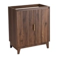 thumbnail image 3 of Ktaxon Fluted 30'' Bathroom Vanity Cabinet without Sink Top, U - shaped Shelf, Walnut (Only Cabinet), 3 of 10