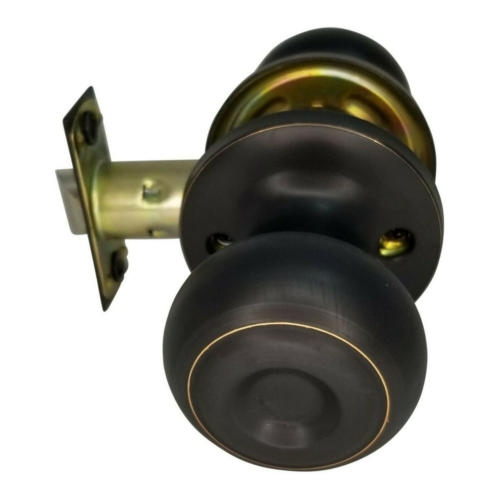 High Quality Door Knob Passage Lock Interior Bedroom Closet Oiled