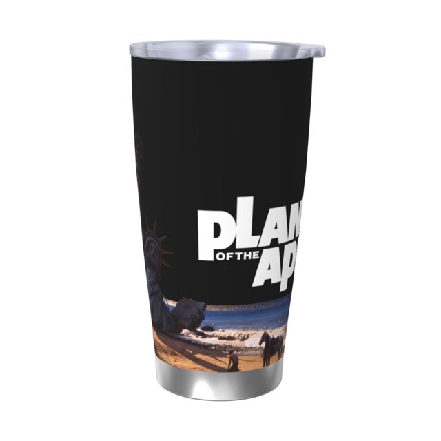 Vaso de 20 oz de Planet Of The Apes, taza de viaje de café con aislamiento al vacío de acero inoxidable, taza de café, taza de viaje con tapa, taza térmica para exteriores