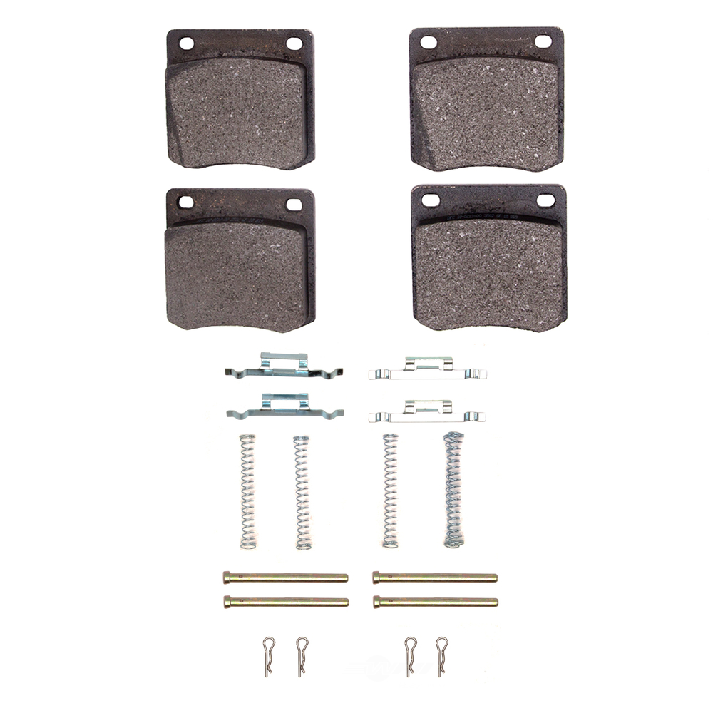 Dynamic Friction Company 1551-0213-01 DFC 5000 Advanced Brake Pads - Semi Metallic and Hardware Kit