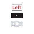 thumbnail image 1 of Individual Number/Letter/Symbol/direction KeyCap hinges for MacBook Pro A2141 A2179 A2337 A2338 A2289 keycap Hinge bracket holde Left Keycap Hinge, 1 of 6