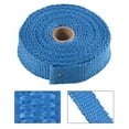 thumbnail image 5 of 197In Exhaust Heat Wrap Roll for Motorcycle Fiberglass Heat Shield Tape with 4 Stainless Ties,Blue, 5 of 7