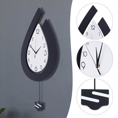 30*57cm Large Wall Clock for Living Room Decor Big Pendulum Modern Silent Wall Clock