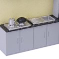 thumbnail image 3 of Casa de cocina lavabo banco de cocina moderno Hugo miniatura 1/25 Decoración, 3 of 3