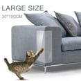thumbnail image 1 of Protector Transparente para Muebles contra Arañazos de Gato, 30x100 cm, Fácil de Instalar y Quitar, Material PVC, 0.5mm de Grosor, Ideal para Sofás y Muebles Preciados, 1 of 6