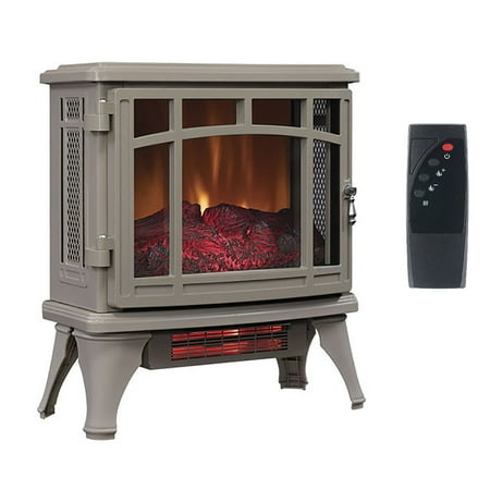 Duraflame Infrared Quartz Stove Heater with Flame Effect French Gray | 8511 - Walmart.com
