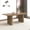 beige brown, variant on Dining Table Sets Kitchen extendable dining table for 4-8 people, oval kitchen table with wooden strip base for family living room (black),Modern Dining Tables
