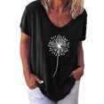 thumbnail image 1 of Women Fashion Printing Shirts Short Sleeve Loose Tee Tops, 1 of 4