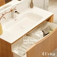 thumbnail image 4 of Eviva Leah 32 Inch Made in Spain Medium Oak Wall Mount Bathroom Vanity, 4 of 5