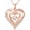 Rose Gold, variant on AOBOCO Double Heart Dance Moissanite Necklace for Women, Sparkling 1 CT CTTW Moissanite Heart Pendent, Stunning Necklace with Brilliance in Motion Gifts for Her on Anniversary, Valentines
