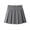 Grey, variant on CPNG Girls Uniform Pleated Skirts with Double-Breasted Detail Solid Color A-line Casual Pleated Skirts with Lining Shorts(Navy,9-10 Years)