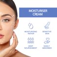 thumbnail image 4 of Crema hidratante para pieles secas y sensibles | Hidratación profunda Nutre Repara Barrera | Extractos de fruta de manteca de karité | Restaura la elasticidad | Tubo de 80 g | Hidratación duradera, 4 of 7