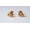gold, variant on 16G Surgical Steel Bee Labret Stud, Flat Back Cartilage Tragus Conch Earring, 1 Pair